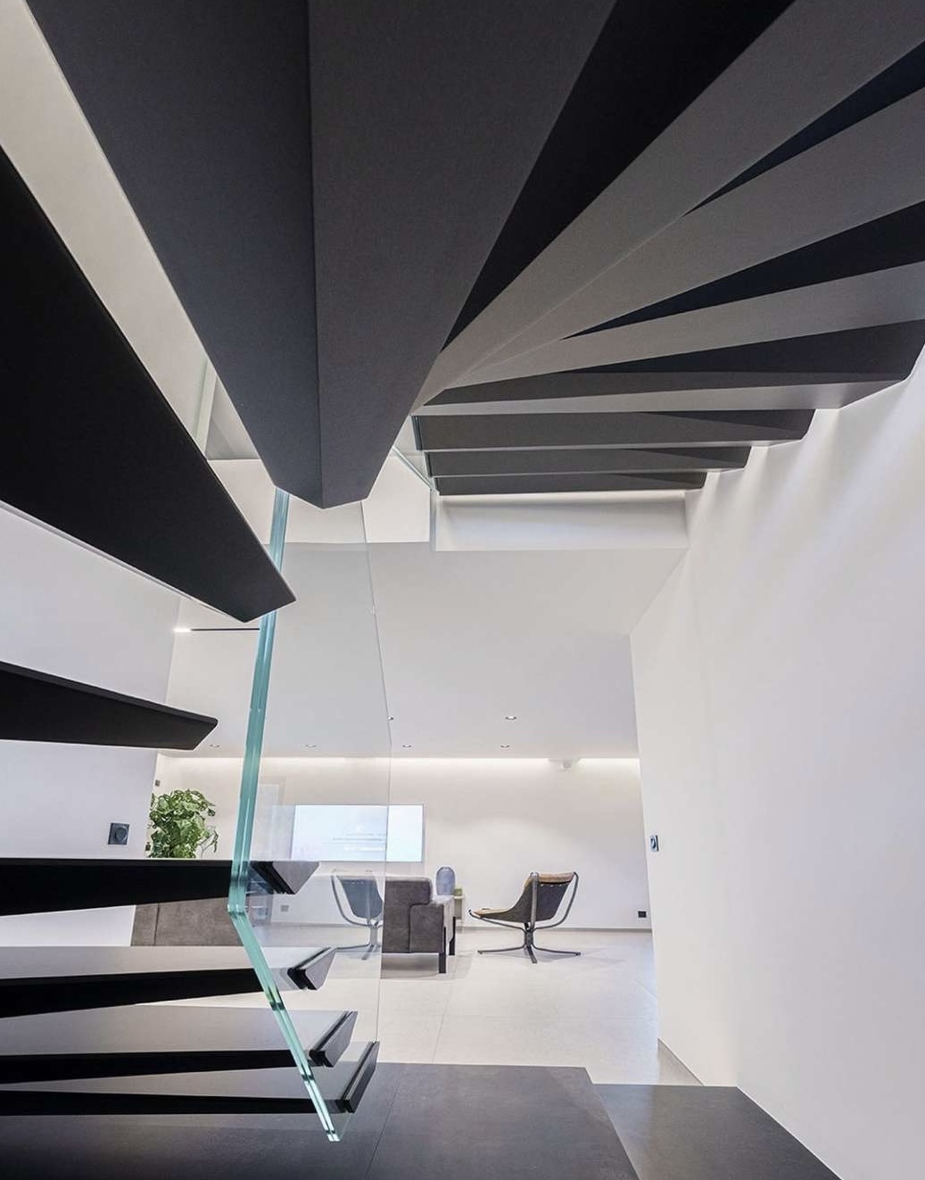 Escalier design avec éclairage LED